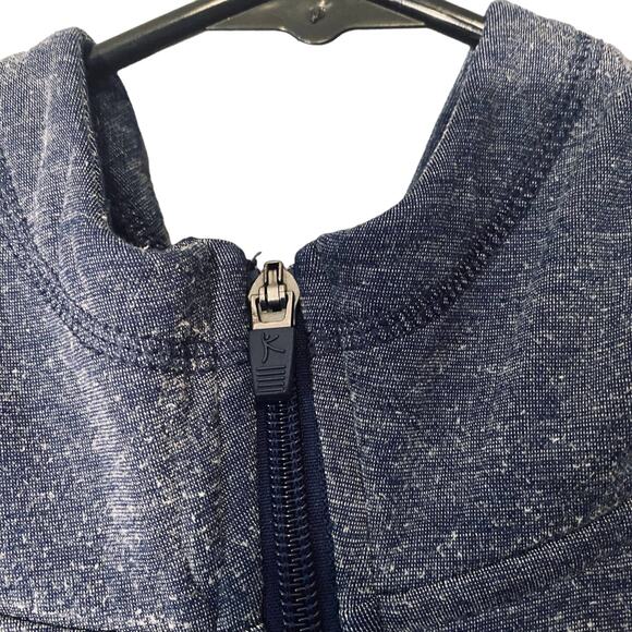 Danskin Now Blue Long Sleeve Hooded Casual Full Zip Knit Jacket Women Sz S - Picture 7 of 9